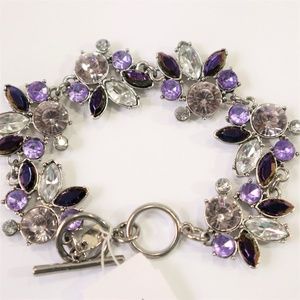 New Vivi Purple & White Statement Bracelet